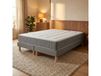 Matelas ressorts 7 zones H28 sommier gris 2x90 x 200