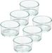 Trend Candles bougeoir - 6x - verre - transparent - 4x3 cm - bougie chauffe-plat