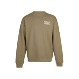 Brunotti katoenen outdoor sweater met backprint - groen/wit