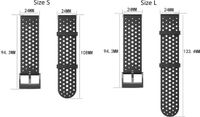 Inf Suunto Zwart Siliconen Armband voor 7/9/9Baro/D5/Spartan/Fossil Nate/Q