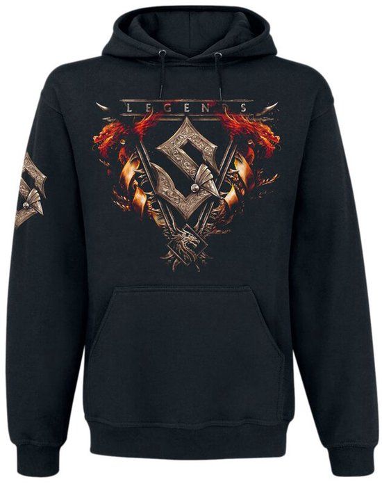 Sabaton Legends Heren Trui met capuchon - zwart - 4XL
