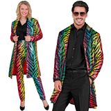 Widmann Milano Party Fashion Pailletten Jas Rainbow Party Tiger XXL