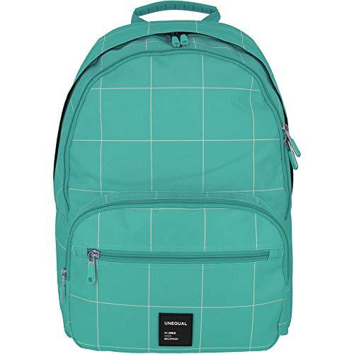 Grafoplás 37502336 Uniqual Grid schoolrugzak, turquoise, 31,5 x 43 x 20 cm