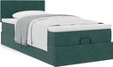 Maison Exclusive - Cadre de lit ottoman avec matelas, gris foncé, 80x200 cm, velours