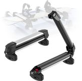 VEVOR Skiboard Snowboard Dakdrager voor Maximaal 4 Paar Ski'S / 2 Snowboards, 2 X Afsluitbare Skidakdragers Met Rubberen Bekleding, Skidrager voor De Meeste Dwarsdragers (465 Mm Laadbreedte)