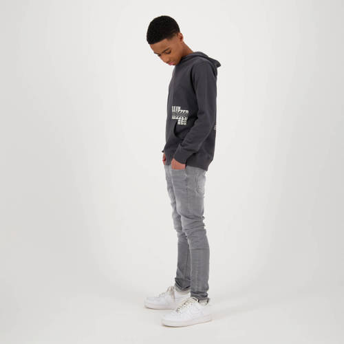 Raizzed Raizzed hoodie Kenan met backprint antraciet