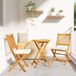 vidaXL Bistro Set 3-delig Massief Acacia Hout Bruin