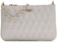 Guess Maxine Quilted Flat Pouch Schoudertas 24 cm light taupe