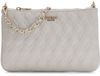 Guess Maxine Quilted Flat Pouch Schoudertas 24 cm light taupe