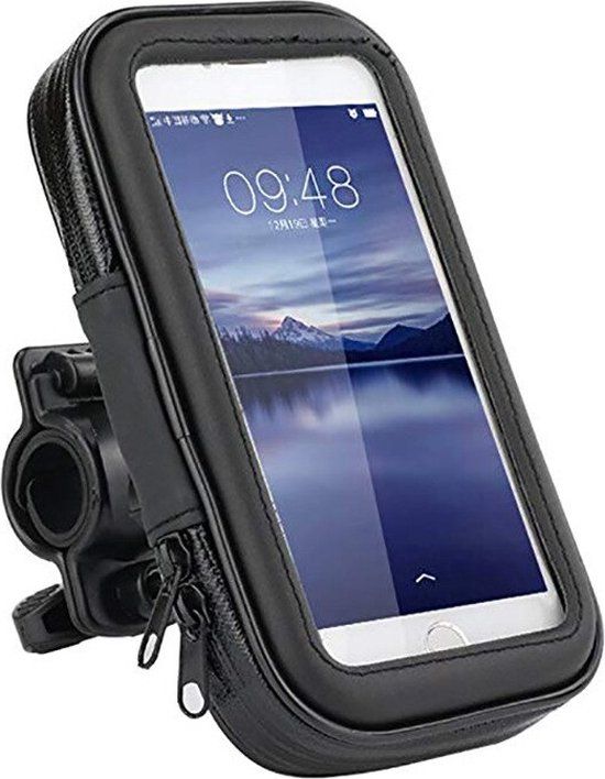 CoverMore Telefoonhouder Fiets - Universeel - 360° Draaibaar - Zwart