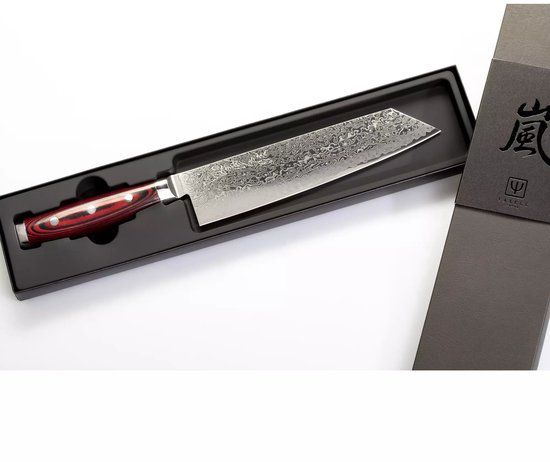 Yaxell Super Gou Kiritsuke Koksmes - 20 cm - 161 Lagen Damaststaal - SG2 Staal - Canvas-Micarta Heft