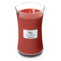 WoodWick Cinnamon Vanilla Scented Candle - Red - 1 Piece