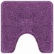 VidaXL Tapis de bain antidérapant avec découpe pour toilette violet 50 x 50 cm PP