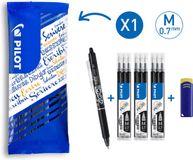 Pilot FriXion Ball Clicker uitwisbare pen - 0,7mm - Zwart