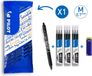 Pilot FriXion Ball Clicker uitwisbare pen - 0,7mm - Zwart