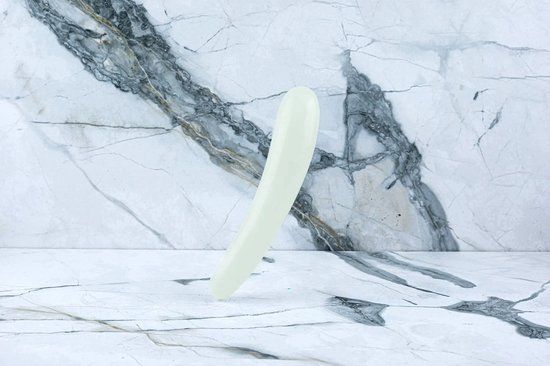 Pleasure's Yoni Bol Crystal Dildo Isabella - Witte Jade