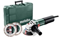 Metabo WEQ 1400-125 Kleine Haakse slijper incl. diamantzaagblad in koffer - 1400W - 125mm