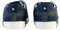 Redskins Forman-sneakers met veters blauw heren lage sneakers canvas rubber textiel