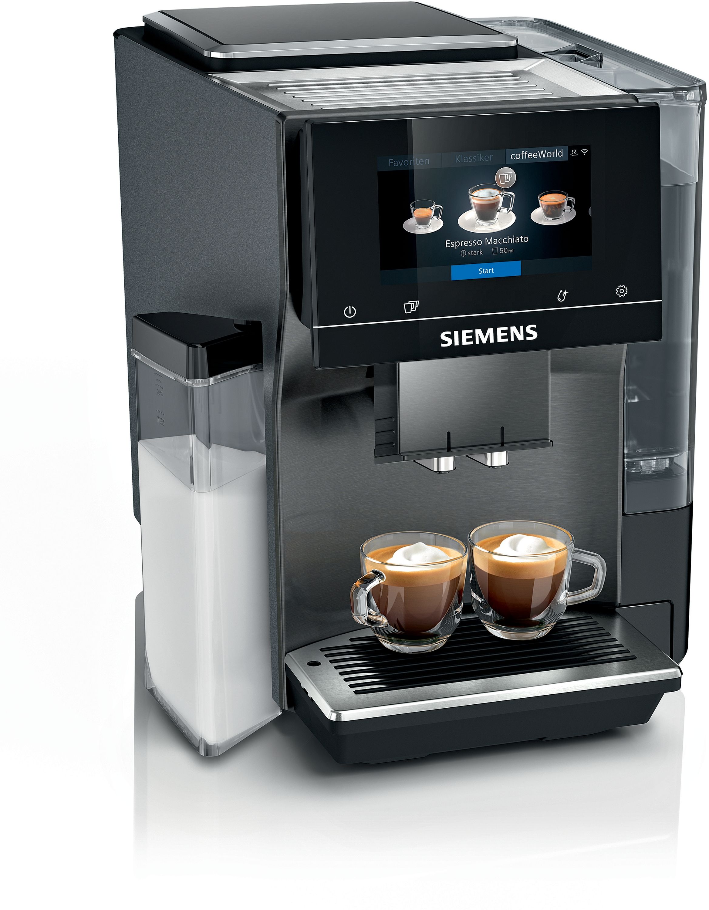 Siemens EQ.700 TQ717DF5 Volautomatische Espressomachine | 2.4L | 2 kopjes | Zwart
