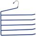 MSV 246 kleerhangers voor broeken, 5 stangen, metaal, grijs - 33 x 33 x 8 cm