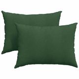 vidaXL - Zitkussens - 2 stuks - Donkergroen - 70 x 50 cm - Corduroy stof