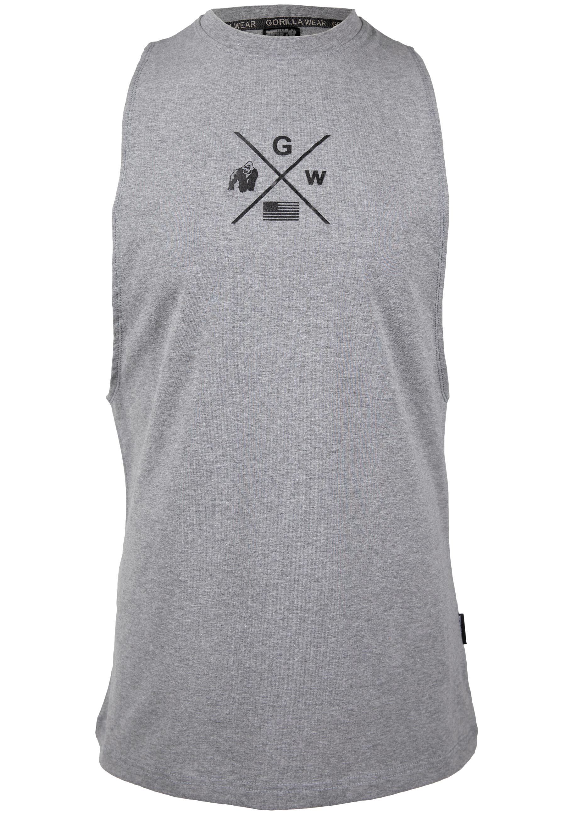 Gorilla Wear Cisco Tank Top - Grijs/Zwart - M