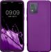 kwmobile hoesje geschikt voor Motorola Moto E13 - Hoesje voor smartphone - Back cover in metallic paars