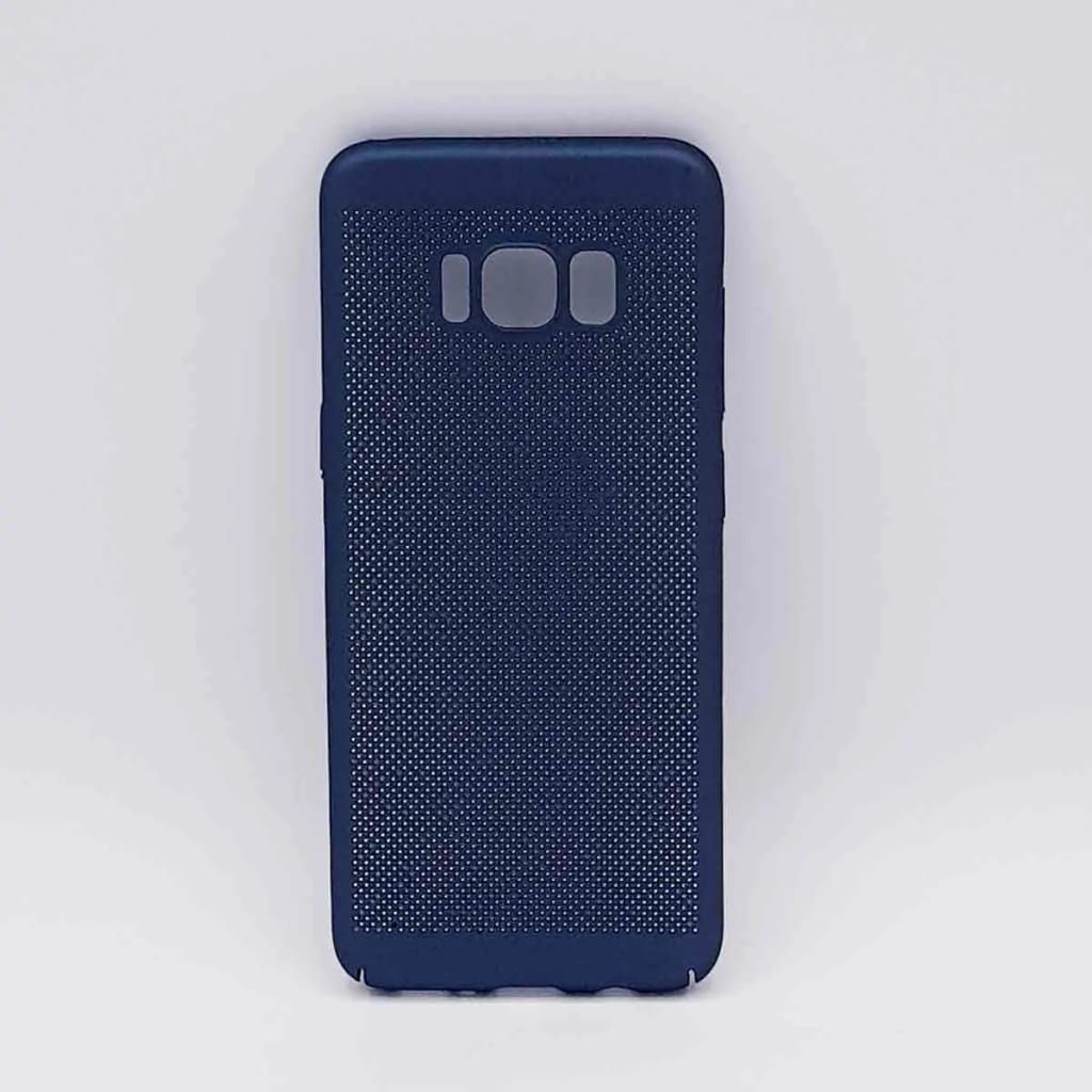 gsmschermkapot™ Voor Samsung Galaxy S8 – hoes cover – TPU – metaal gaas look – Blauw