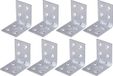 AMIG Hoekankers/Stoelhoeken - 32x - Verzinkt Staal - Breedte 3cm - Lengte 2 x 4cm