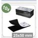 Quadrios 25CA653 Points d'attache auto-agrippants Partie crochet et boucle (L x l) 25 mm x 50 mm Noir 10 pièce(s)