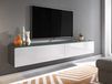 DUBAI Meuble TV-HiFi 2 portes battantes 180 cm matera/blanc brillant