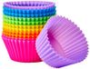 Amazon Basics Herbruikbare cakevormpjes, set van 12, ovenveilig, geschikt voor maximaal 220°C