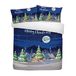 Bedlam Lichtgevend beddengoed met kerstmotief, meerkleurig, 52% polyester, 48% katoen, meerkleurig, single, W135cm x L200cm (donsovertrek), W50cm x L75cm (Pillow Case)