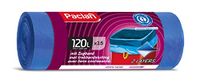 Paclan Trekkoordzakken 15 x 120L, blauwe engel blauw, 15 stuks
