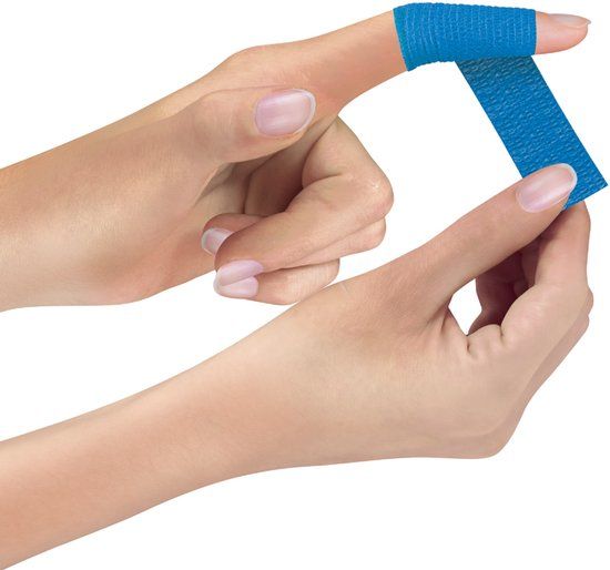 Lifemed PAPSTAR Pleisters, zelfklevend, blauw, 2 stuks.