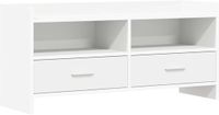 vidaXL TV-kast 100 x 33 x 47 cm Wit Bewerkt hout