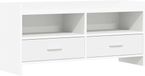 vidaXL TV-kast 100 x 33 x 47 cm Wit Bewerkt hout