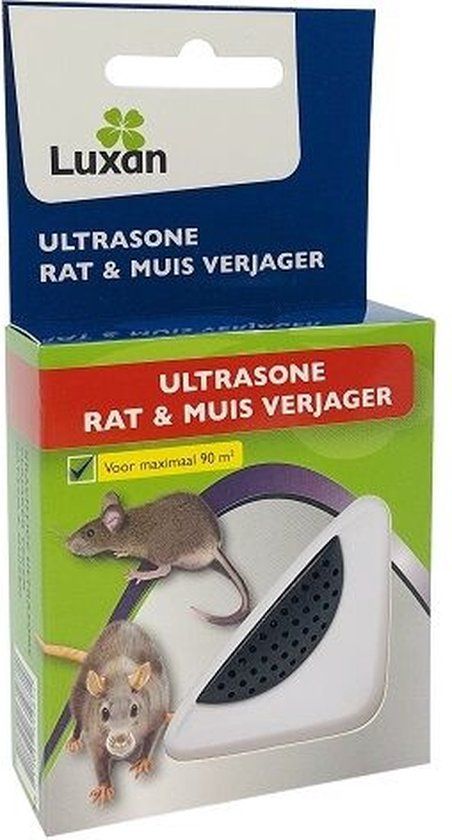 Luxan Ultrasone Muizen en Ratten Verjager 90m²