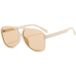 Techsuit Lunettes de Soleil Unisexe 98061, Protection UV, Beige Marron