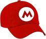 Bellatio Decorations Verkleed pet / carnaval pet - loodgieter Mario - rood - voor kinderen - Baseballcap