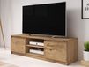 DELLING meuble tv-hifi 2 portes châtaignier naturel
