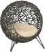PawHut Maison pour chat - Résine tressée - 52x52x58cm - Gris