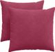 vidaXL - Coussin d'assise - 2 pièces - Rouge vin - 45 x 45 cm - Tissu velours côtelé