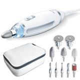 Beurer MP 62 manicure/pedicure set, elektrische nagelvijl met 10 hoogwaardige nagelverzorgingshulpstukken, LED-licht, traploze snelheidsregeling, met opbergetui