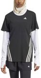 Adidas Train Icons 3 Stripes T-shirt Korte Mouwen Zwart M Vrouw