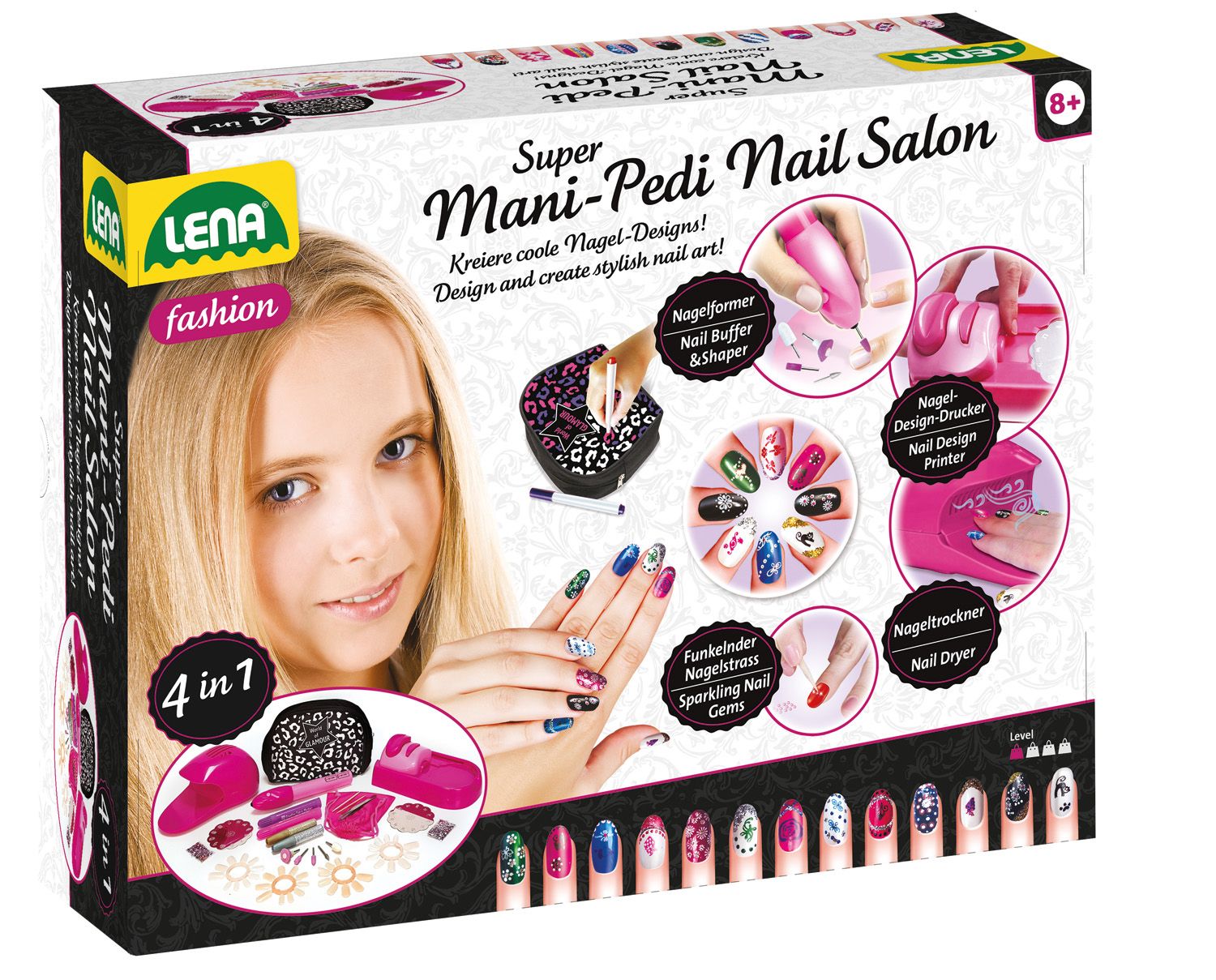 Lena Mani-Pedi Nagelstudio - Children's Manicure Set - Multicolour - Girl - 8+ Years