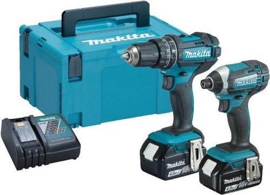 Makita DLX2131MJ - Accu Klopboormachine & Slagschroevendraaier Combi Set (2x 4.0Ah) - 18V - In Mbox