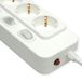 Value 4-voudige stekkerdoos met afzonderlijke schakelaars, wit, 3 m