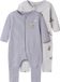 Pyjama 2-pack Lilac Marble Femmes Manches longues Uni 51% Coton biologique, 49% Coton Taille 80