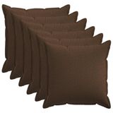 vidaXL Kussensloop - 2 stuks - HOUTEN - Bruin - 80 x 80 cm - Faux Linnen